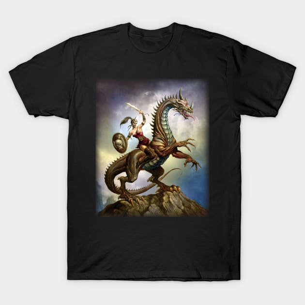 Dragon Rider T-Shirt by Paul_Abrams